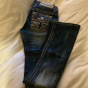 Dark wash Rock Revival 25R